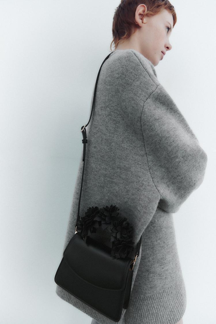 Zara crossbody bag with floral strap sales